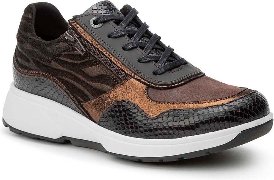 Xsensible Stretchwalker Sneaker Lima 30204.2.080 HX Zwart Brons Combi 6½ - Foto 3