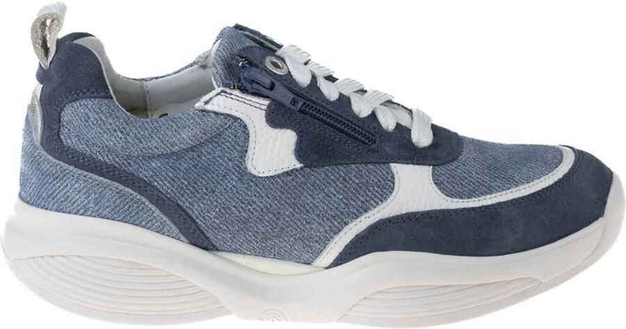 Xsensible 32005.5.255-H dames veterschoenen sportief (4) blauw