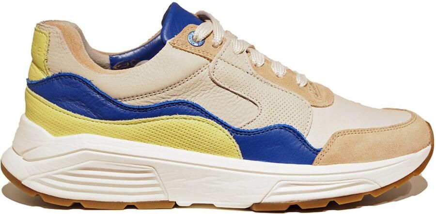 Xsensible taupe leren heren sneakers Golden Gate