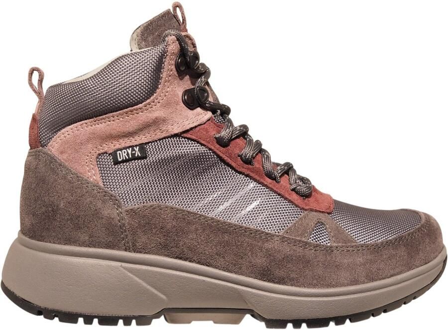 Xsensible taupe grijze dames wandelschoenen Oulu