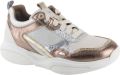 Xsensible bronzen leren dames sneakers SWX28 - Cognac Naturel/Beige