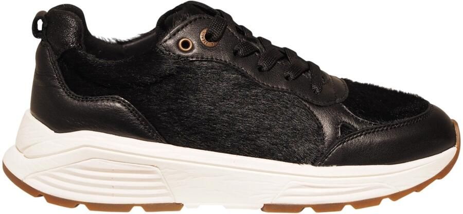Xsensible zwarte dames sneakers met pony haar Chain