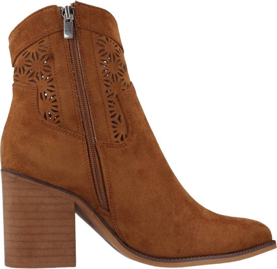 XTI Heeled Boots Blue Brown Dames