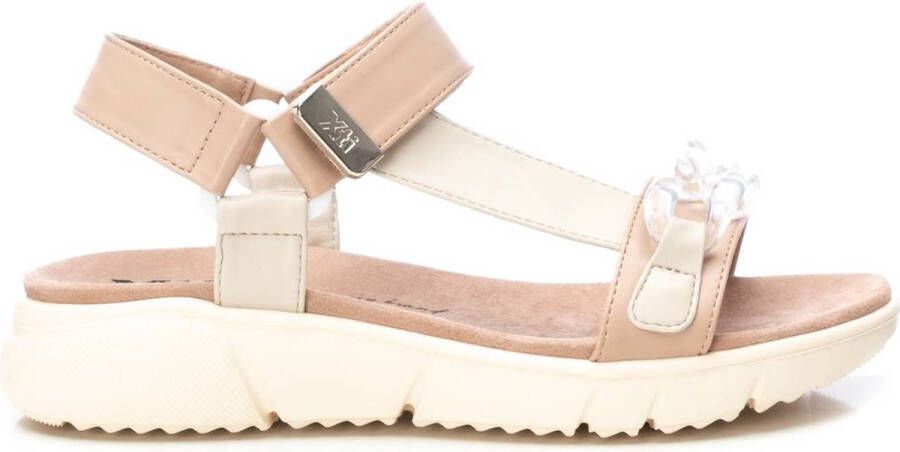 XTI Platte Sandalen Beige Dames