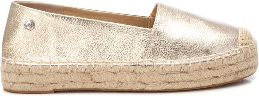 Xti 143637 Leather Espadrilles Goud Vrouw