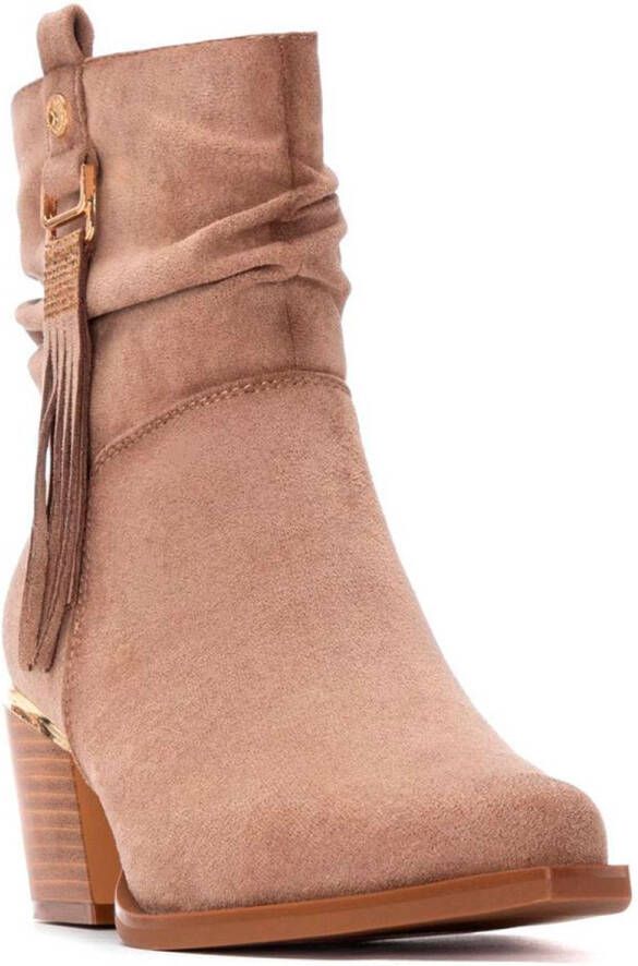 Xti 144461 Booties Met Hak Beige Vrouw