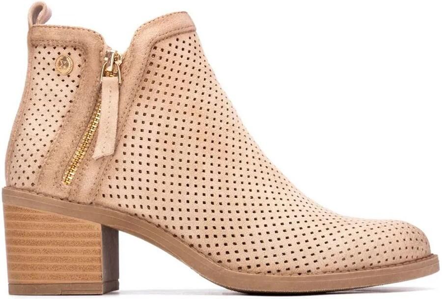 Xti 145035 Booties Met Hak Beige Vrouw