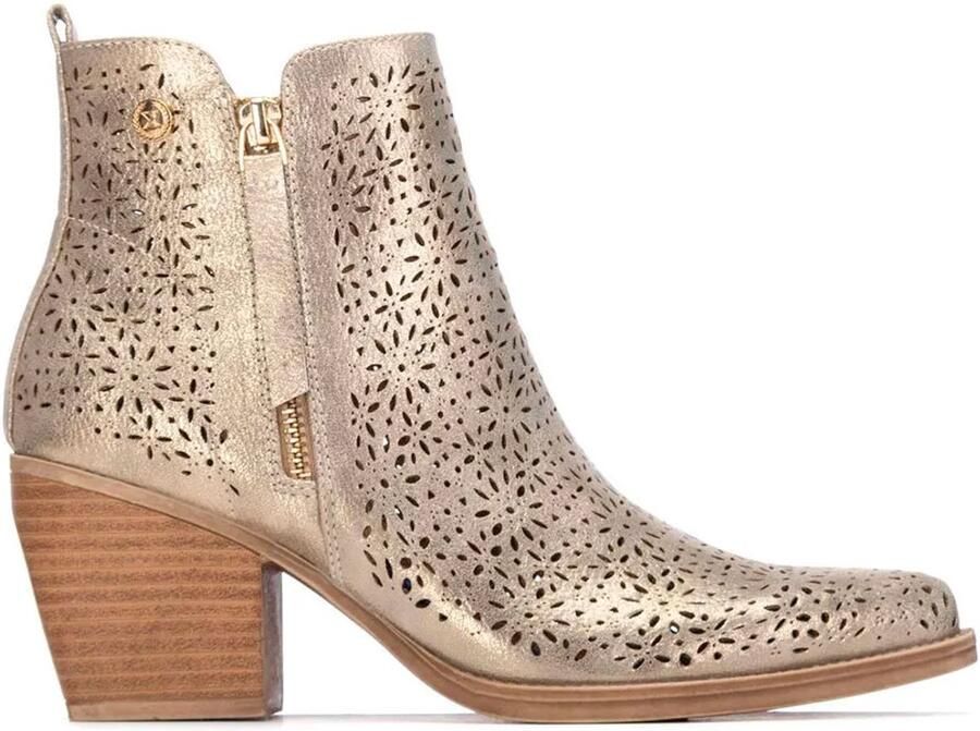 Xti 145037 Booties Met Hak Goud Vrouw