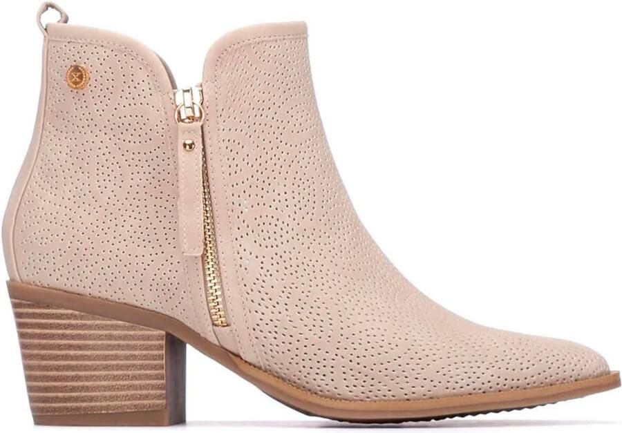 Xti 145266 Booties Met Hak Beige Vrouw