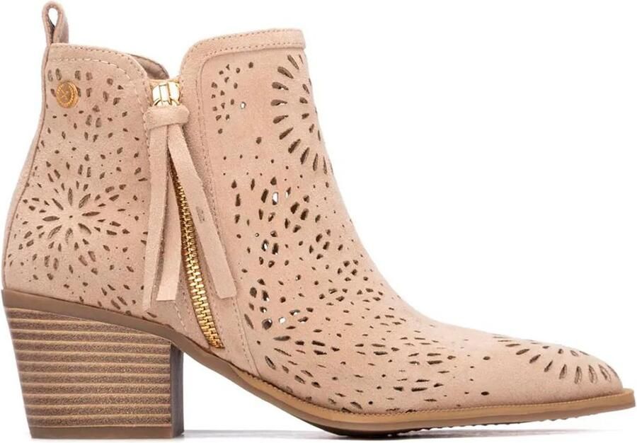 Xti 145327 Booties Met Hak Beige Vrouw