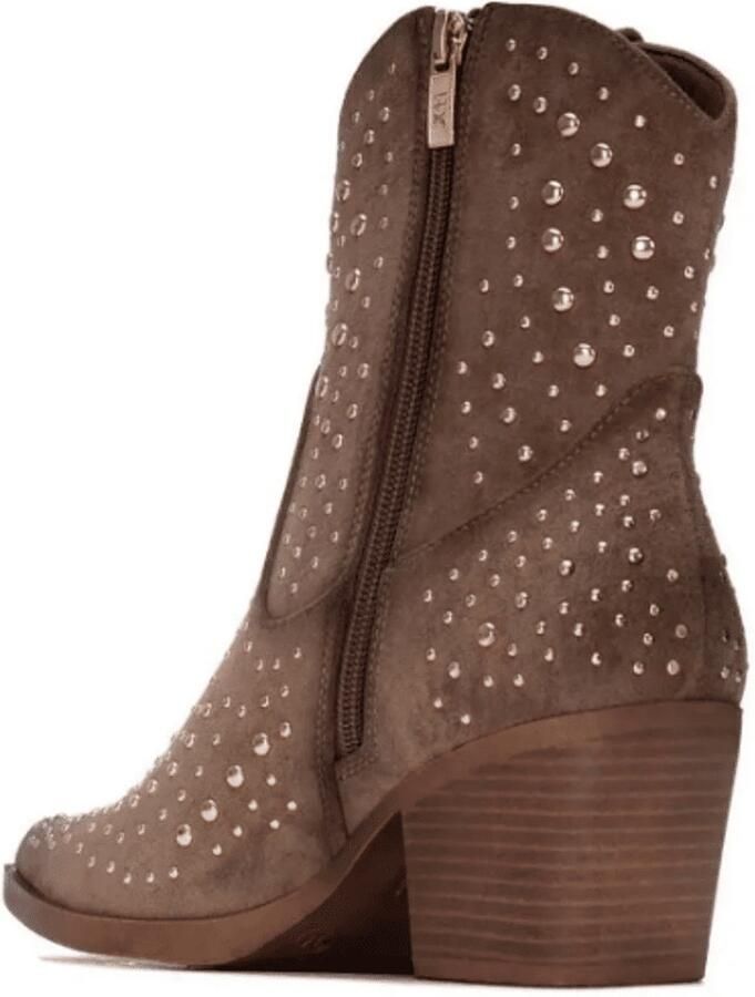 Xti Dames Enkellaars Taupe