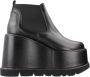 Yellow Platform Wedge Laarzen in Zwart Lakleer - Thumbnail 1