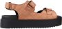 Yellow Gewatteerde Platte Sandalen - Thumbnail 1