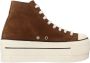 Yellow Platform Suede Sneakers - Thumbnail 1