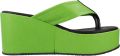 Yellow Platform Wedge Sandal - Groen