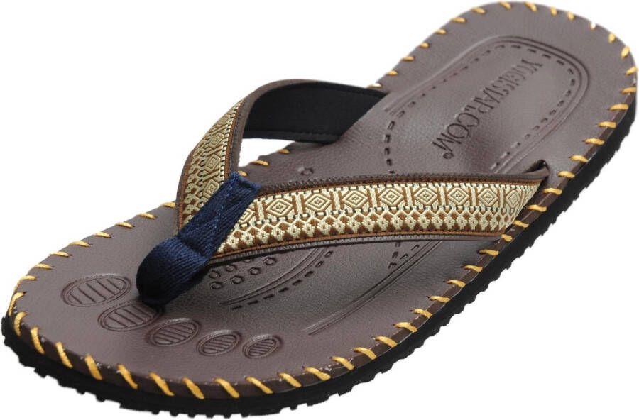 Yogistar Yoga sandalen mannen brown 41 Slippers