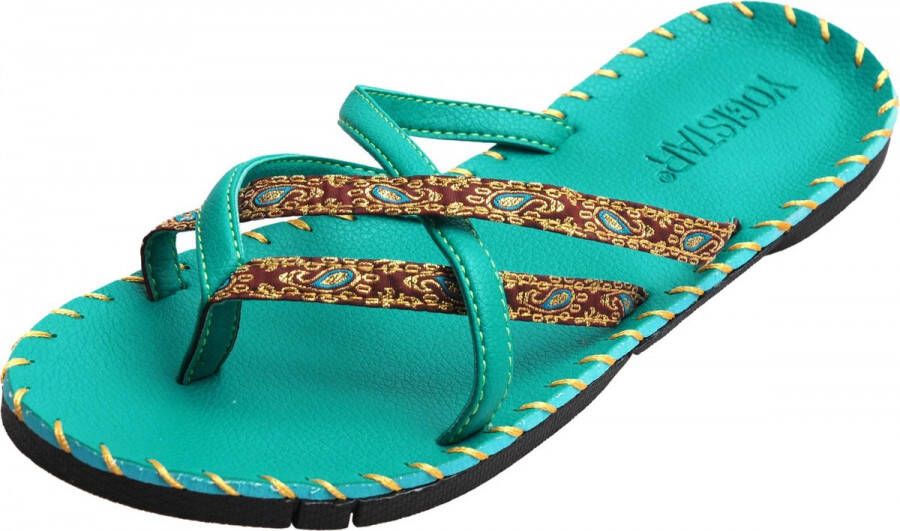 Yogistar Yoga Sandalen turkoois 35 Slippers