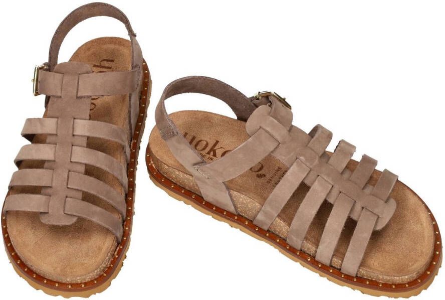 Yokono -Dames bruin sandalen