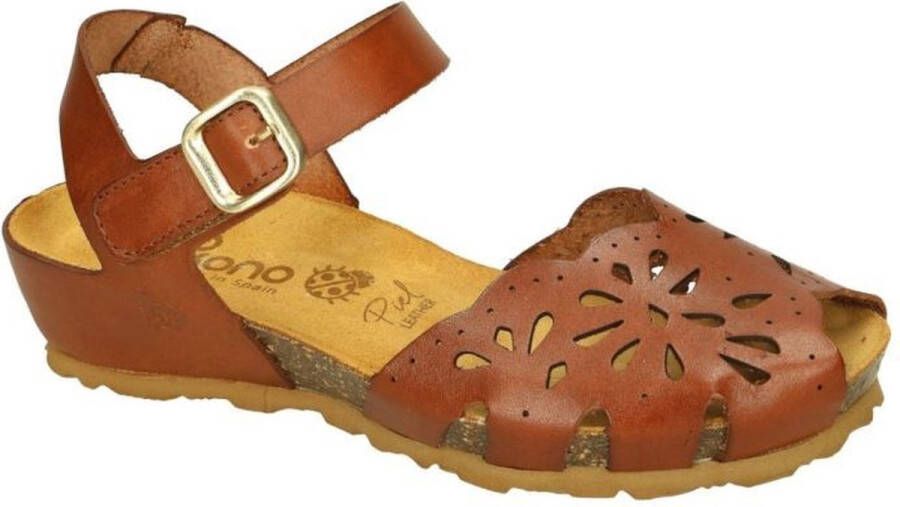 Yokono -Dames cogna caramel sandalen