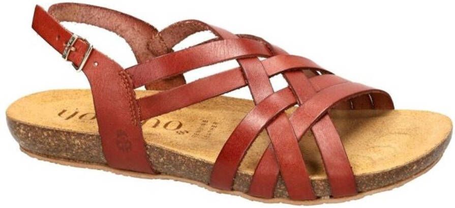 Yokono -Dames cogna caramel sandalen