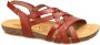 Yokono -Dames cogna caramel sandalen - Thumbnail 1