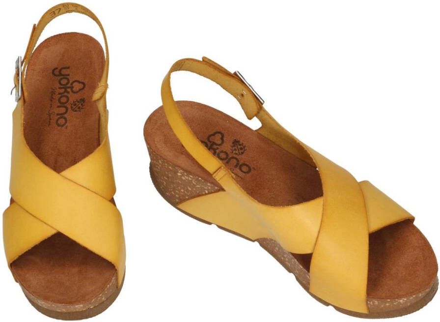 Yokono -Dames geel sandalen