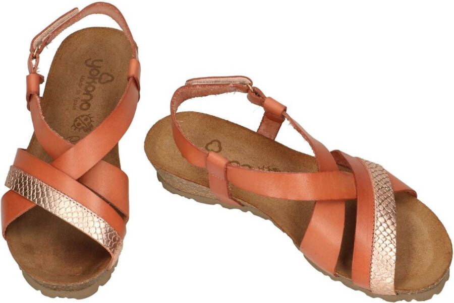 Yokono -Dames nude oud-roze sandalen