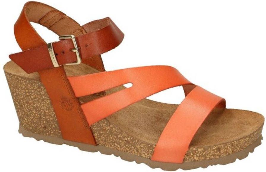 Yokono -Dames oranje sandalen