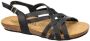 Yokono -Dames zwart sandalen - Thumbnail 2