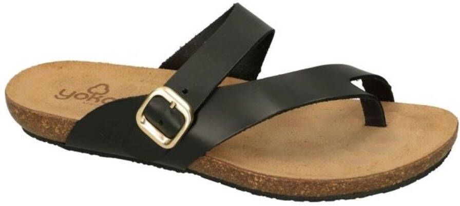 Yokono -Dames zwart slippers & muiltjes