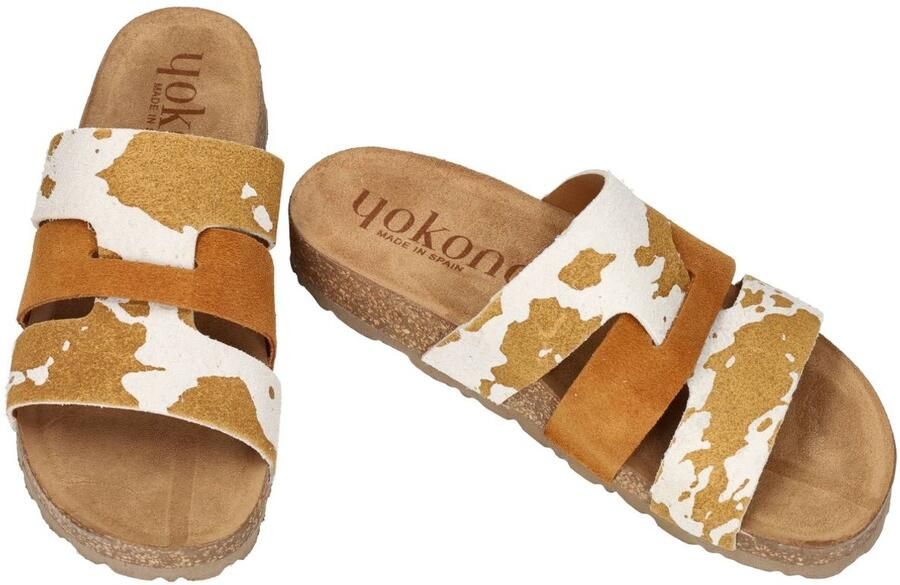 Yokono -Dames beige slippers & muiltjes