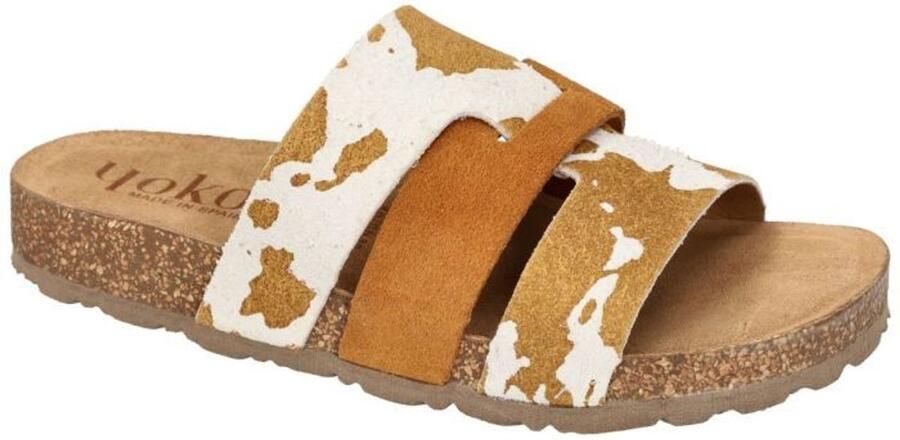 Yokono -Dames beige slippers & muiltjes