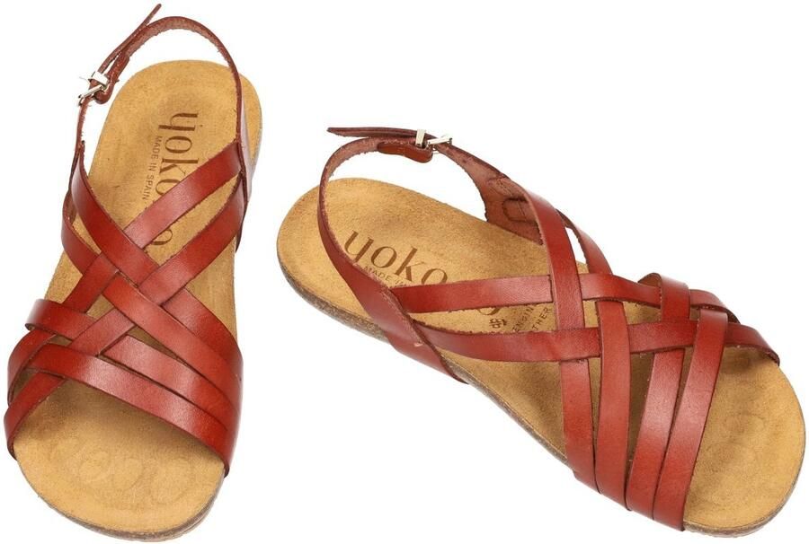 Yokono -Dames cogna caramel sandalen