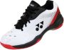 Yonex Power Control 65 X3 Indoorschoenen White Red Heren - Thumbnail 1