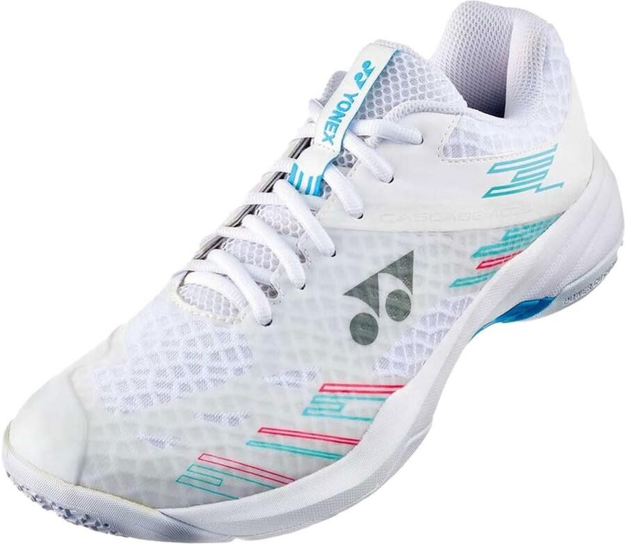 Yonex PC Cascade Accel Wide Badmintonschoenen Dames Wit Sky Blue