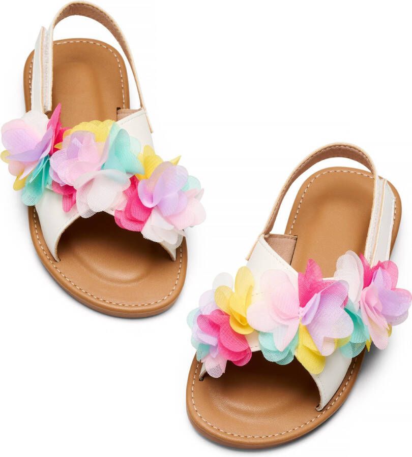 YONO Sandalen Meisje Open Zomer Schoenen Meisjes Wit