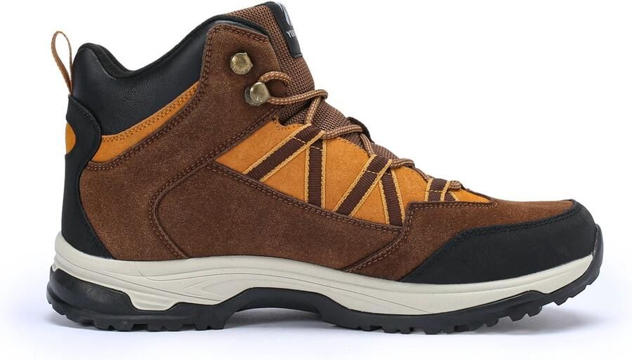 YOUTHUP Heren Outdoor Suède Halfhoge Wandelschoen Warm Antislip