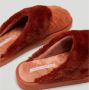 Ysabel Mora Dames sloffen extra warm bruin rood kwaliteit YM - Thumbnail 1
