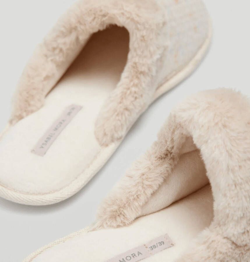 Ysabel Mora Dames sloffen extra warm vanille kwaliteit YM - Foto 2