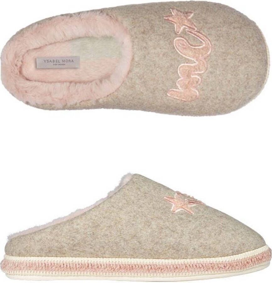 Ysabel Mora Pantoffels dames groen hugs | Slippers extra zacht