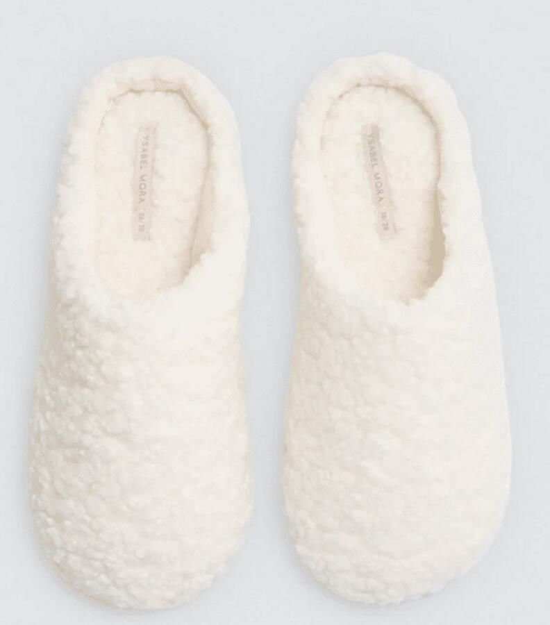 Ysabel Mora Dames Pantoffel Wit