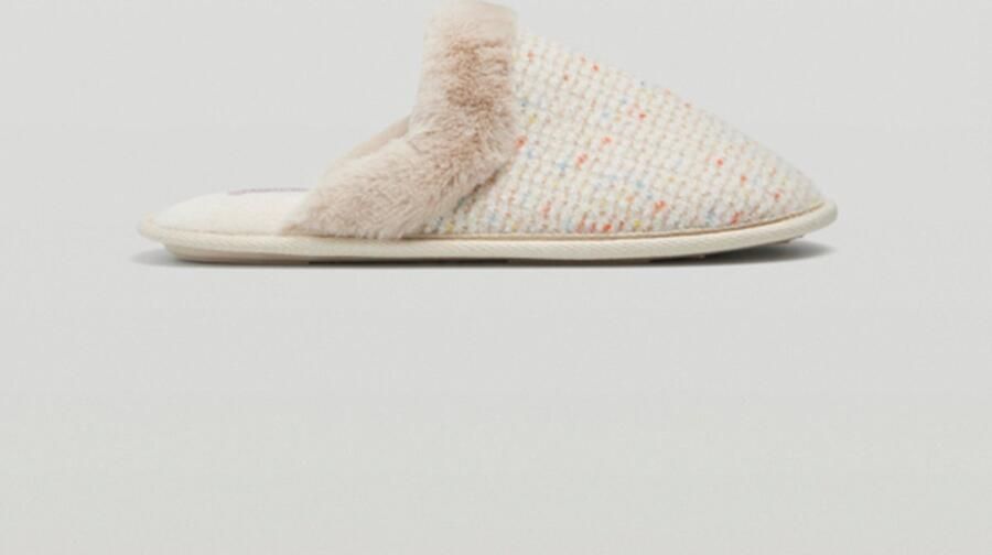 Ysabel Mora Dames sloffen extra warm vanille kwaliteit YM