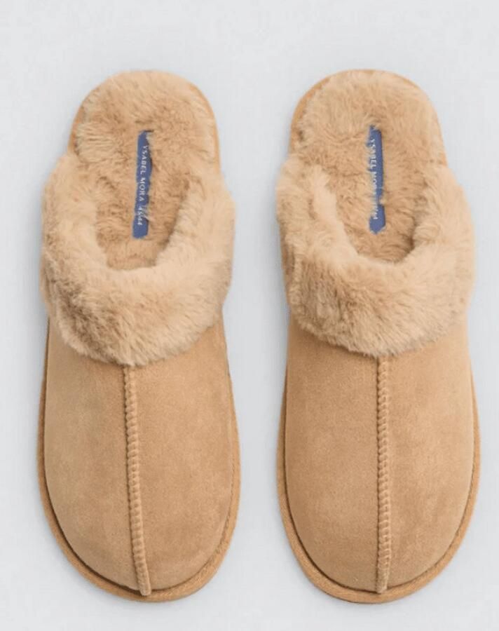 Ysabel Mora Heren Pantoffel Lyon Bruin