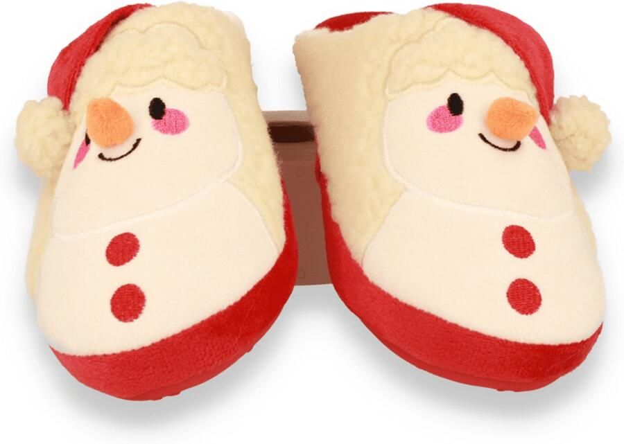 Ysabel Mora Kinder sloffen laag model Xmas rood wit kwaliteit YM