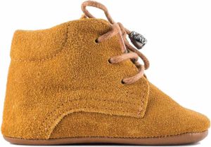 Yucco Kids Little one Babyslofjes Instappers Leer Bruin t m