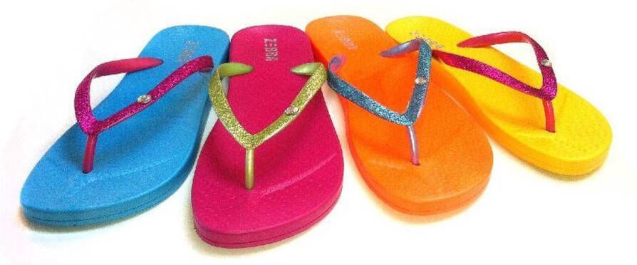 Zebra trends Zebra Slippers Color Soft Adults Blauw - Foto 1