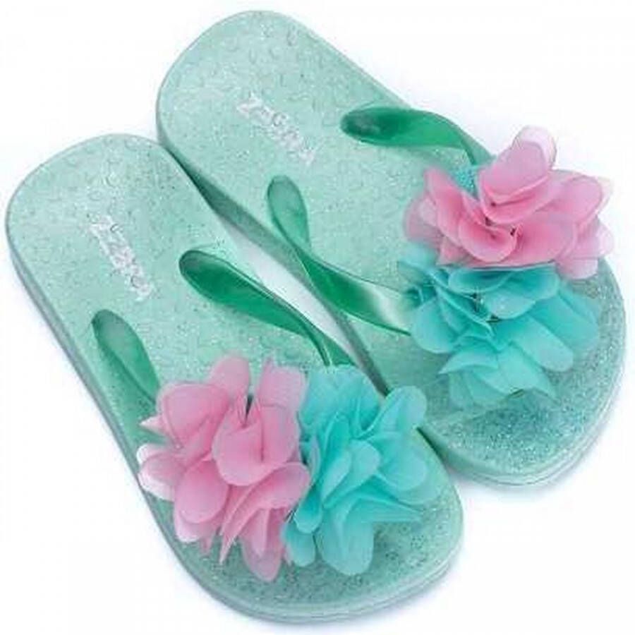 Zebra trends Zebra slippers groen