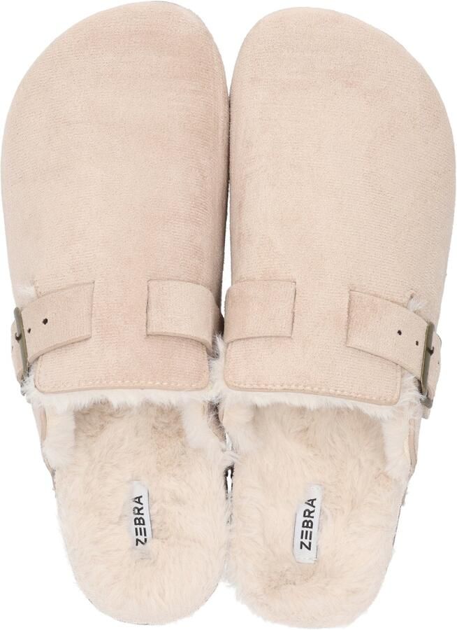 Zebra Trends Winter Classics Clog Pantoffels 40-41 Taupe