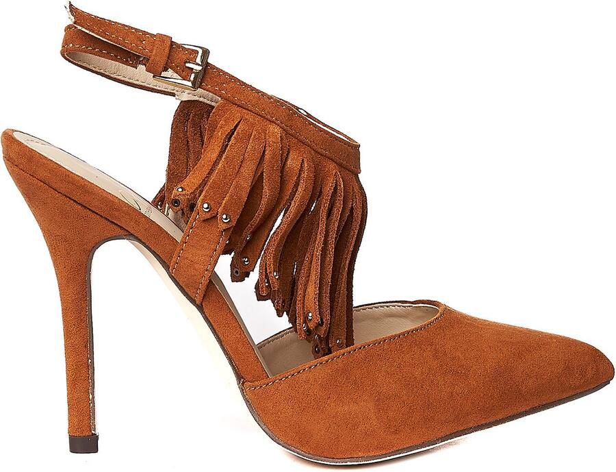 ZELLINI Sandalen met hak bruin