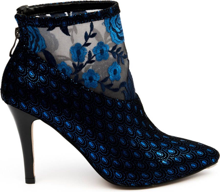 Zerba Dames Enkellaarzen Cremé Leer Aggiano